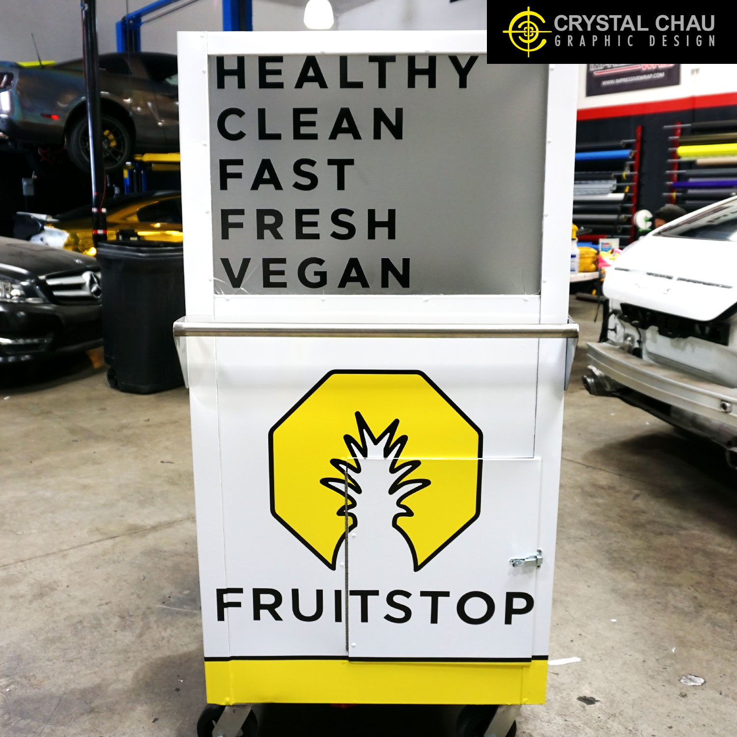 Fruitstop Los Angeles Cart Commercial Wrap