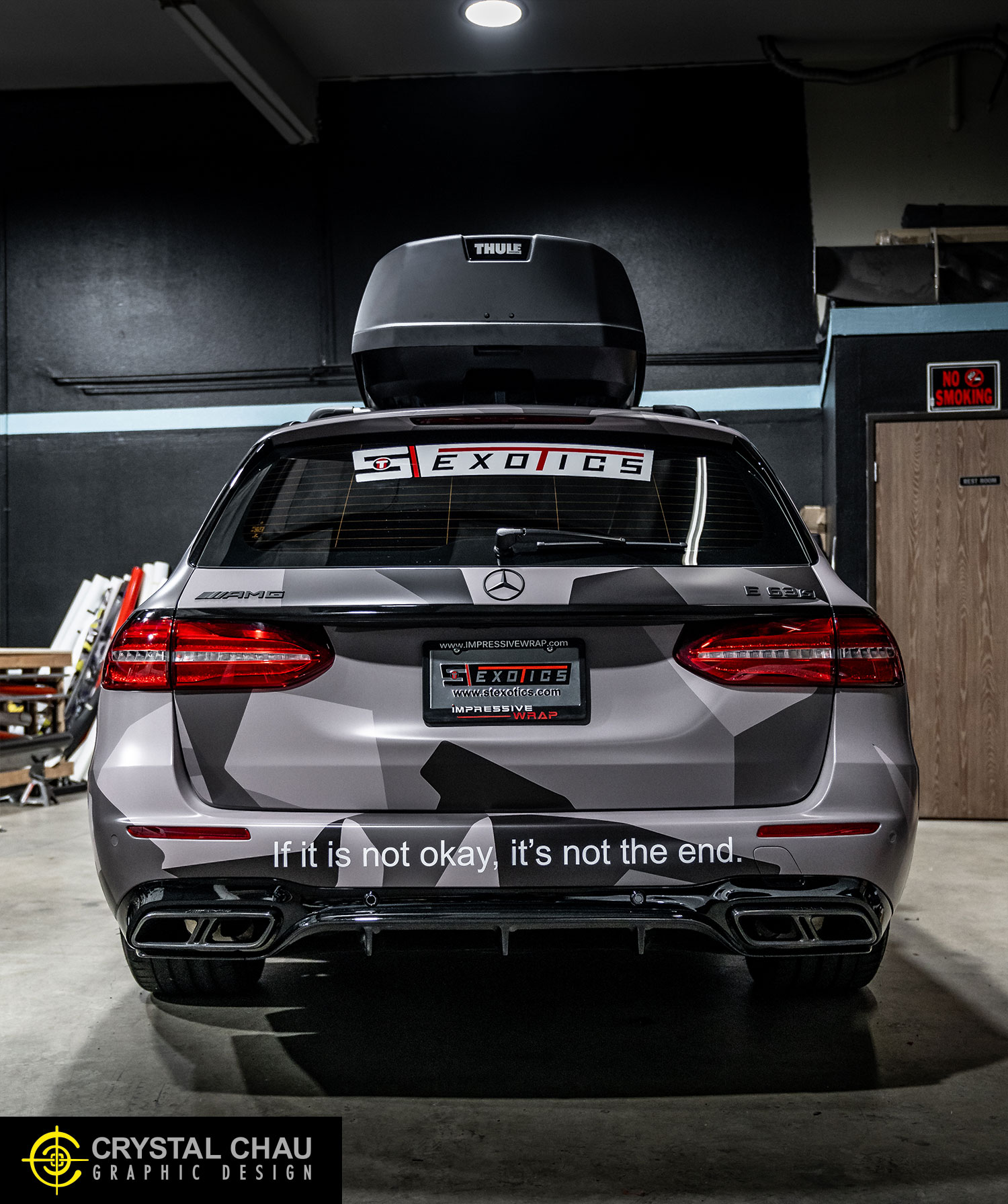 Mercedes E63s AMG Shattered Arctic Camouflage