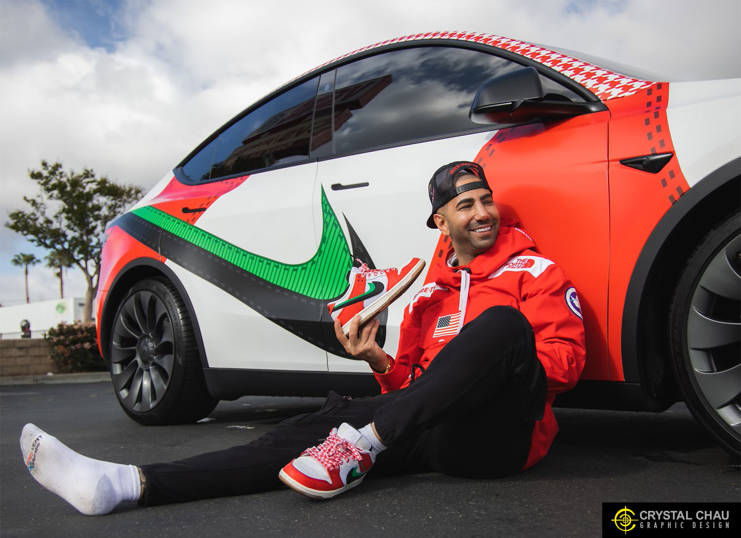 Tesla Model Y Nike Habibi Dunks Design Fousey