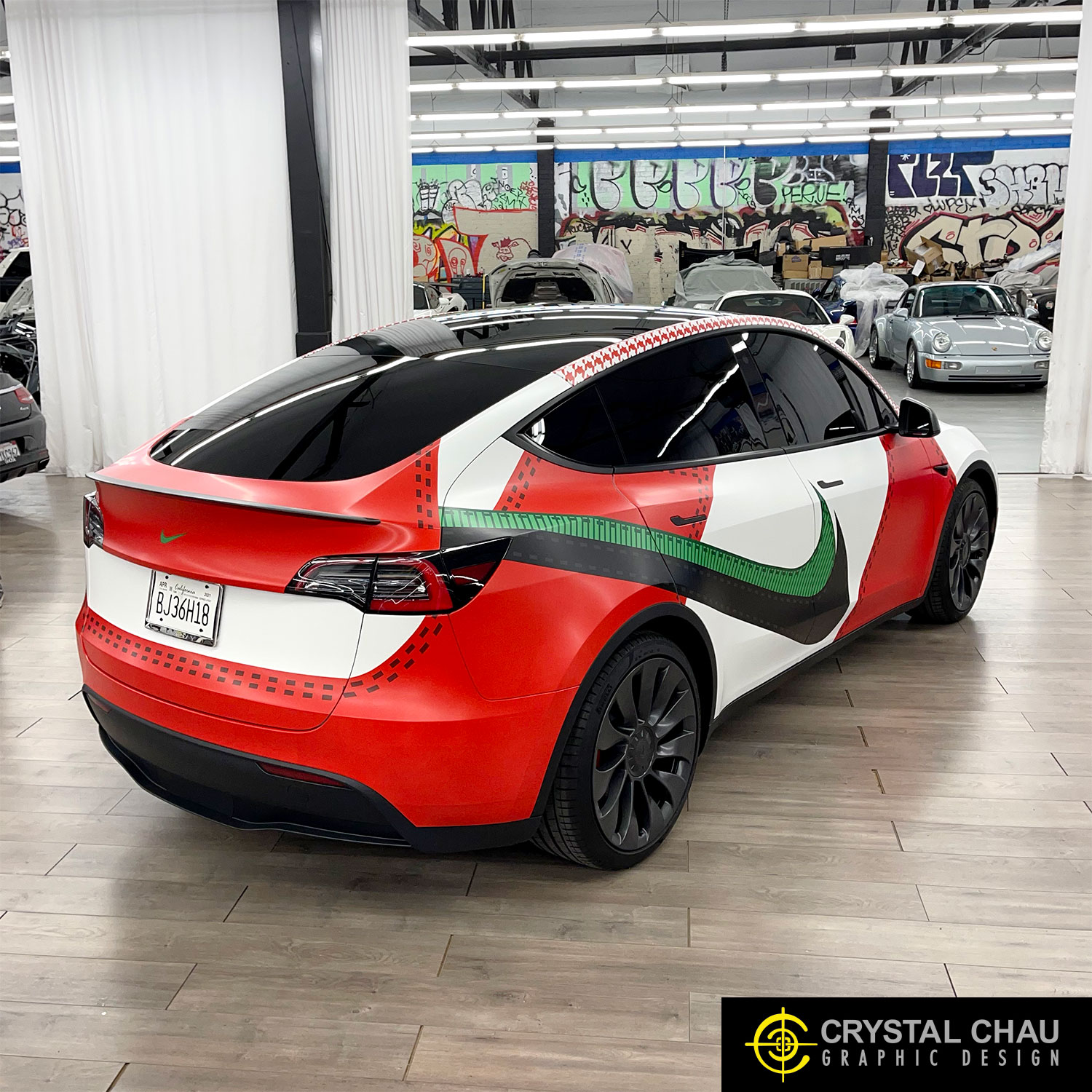 Tesla Model Y Nike Habibi Dunks Design Fousey