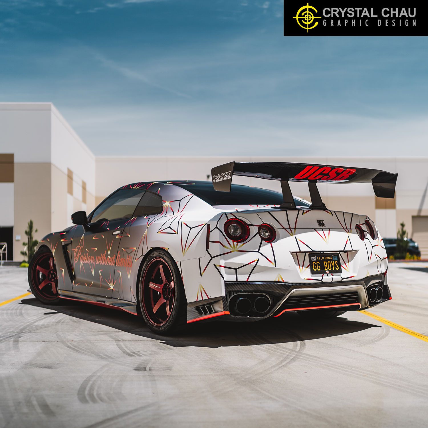 Nissan GTR Triangles Gradient Passion Without Limits UCSB