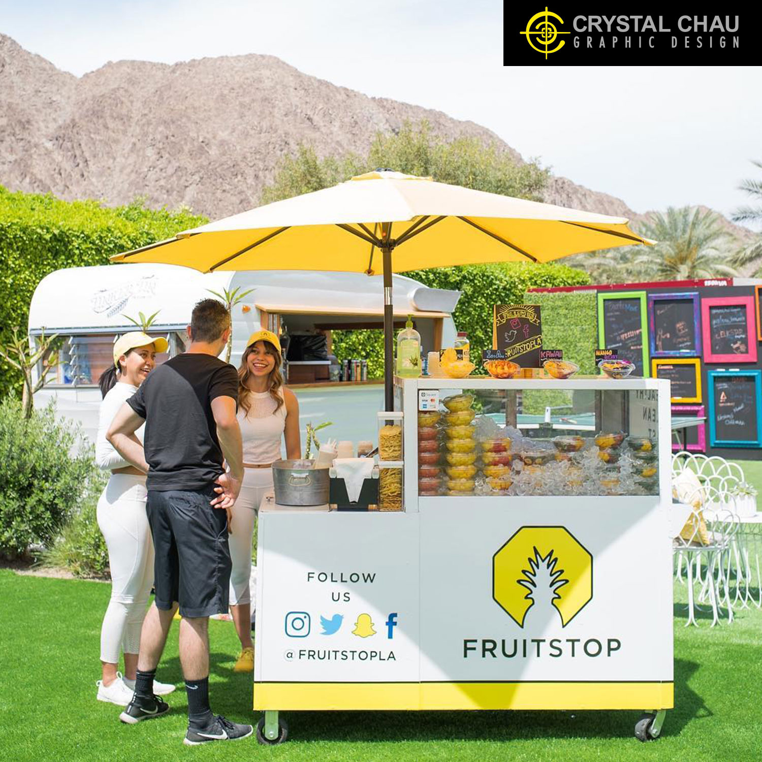 Fruitstop Los Angeles Cart Commercial Wrap