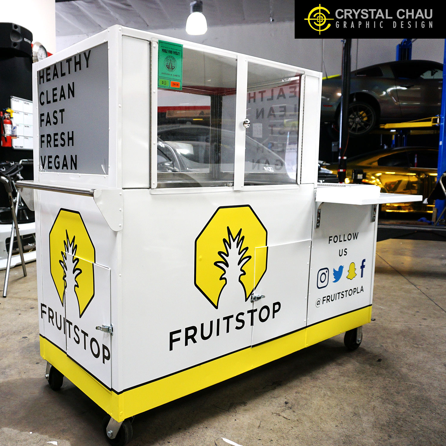 Fruitstop Los Angeles Cart Commercial Wrap