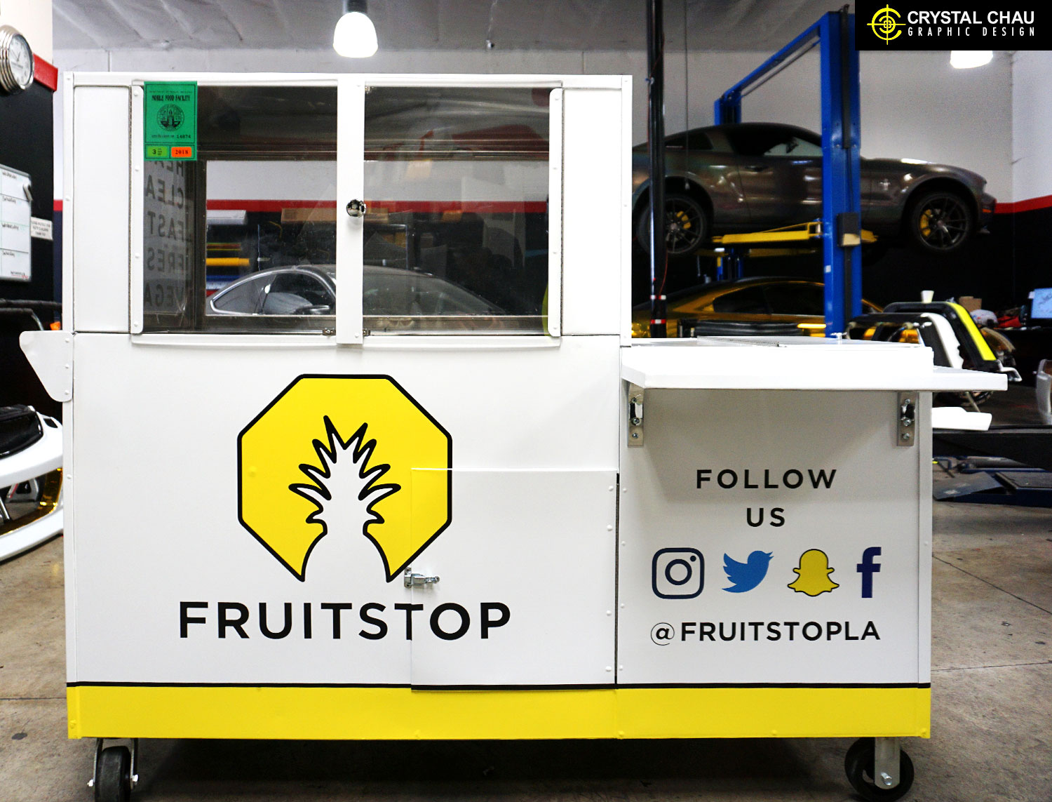 Fruitstop Los Angeles Cart Commercial Wrap