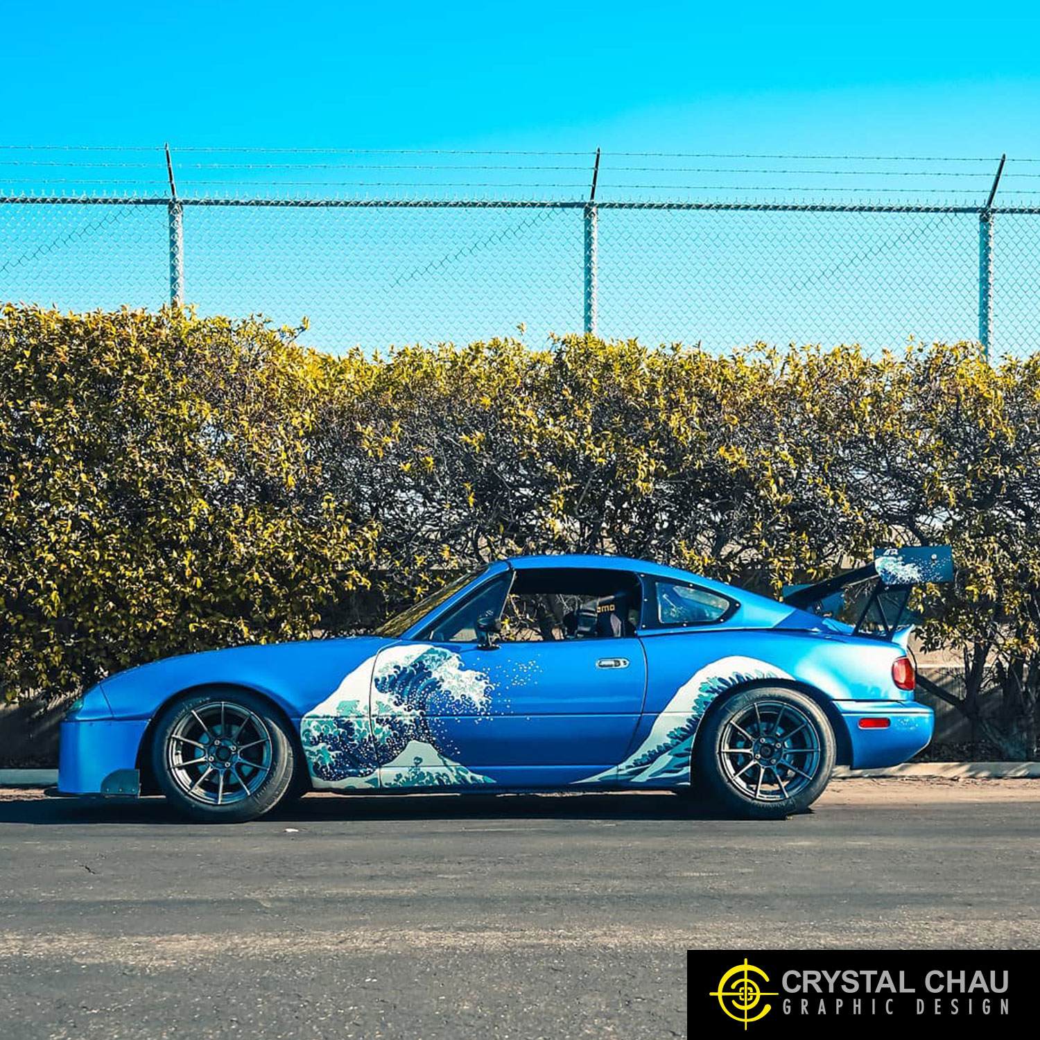 Miata NA Japanese Great Wave Off Kanagawa