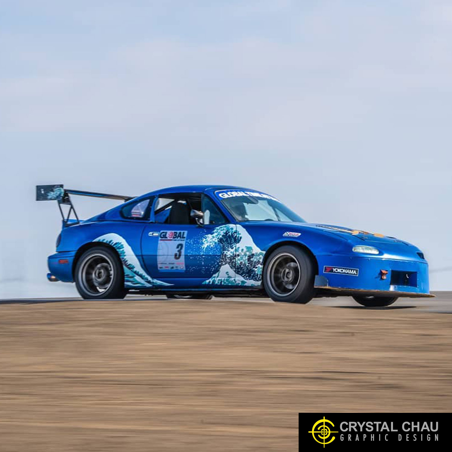 Miata NA Japanese Great Wave Off Kanagawa