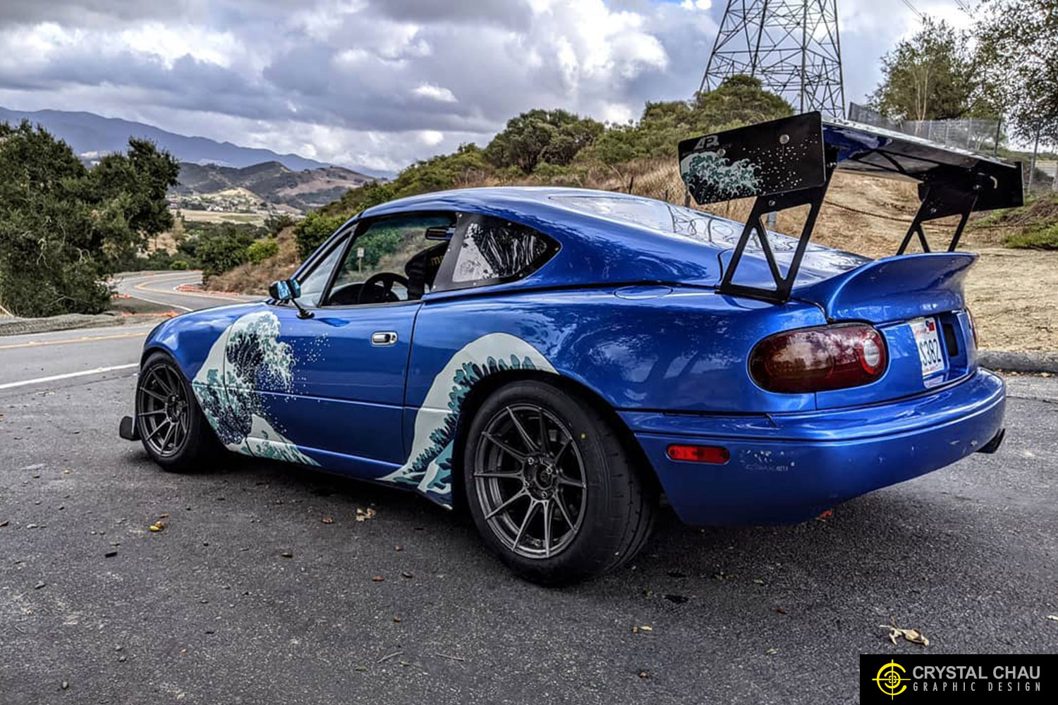 Miata NA Japanese Great Wave Off Kanagawa