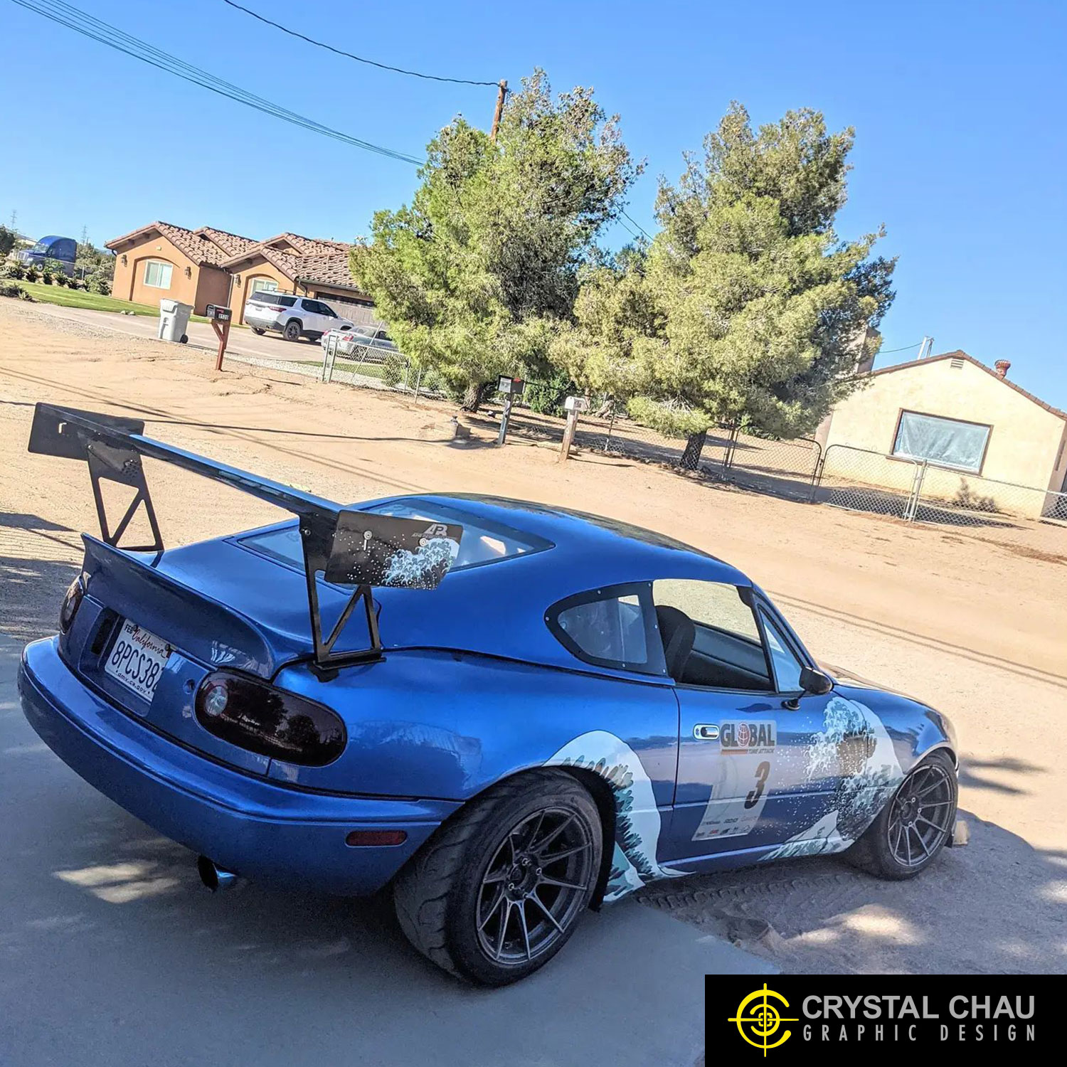 Miata NA Japanese Great Wave Off Kanagawa