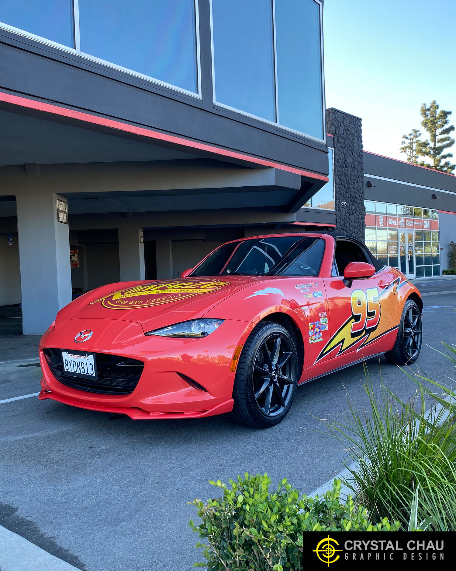 Mazda Miata Lightning McQueen Cars Livery