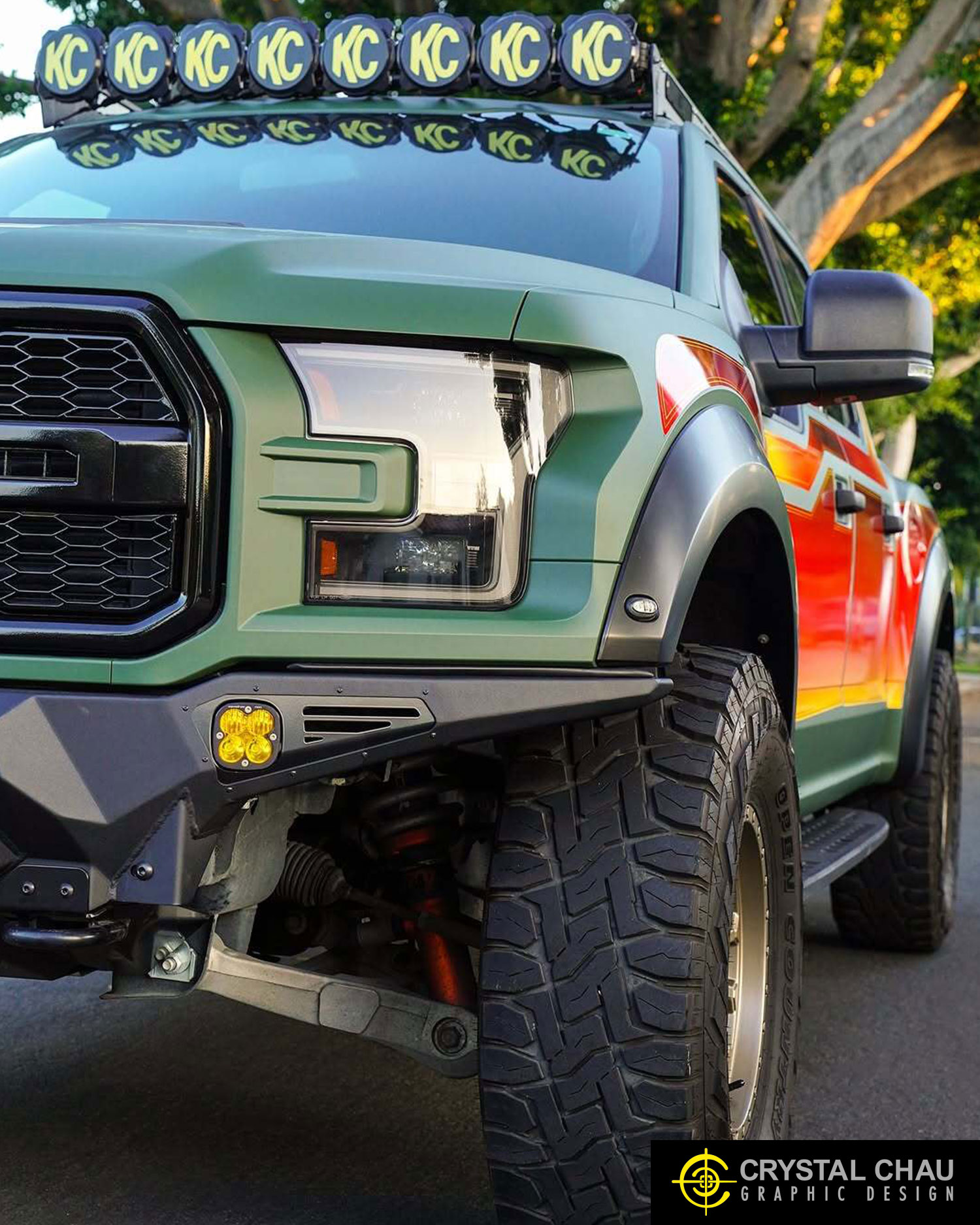 Ford Raptor F150 Sunset Decals