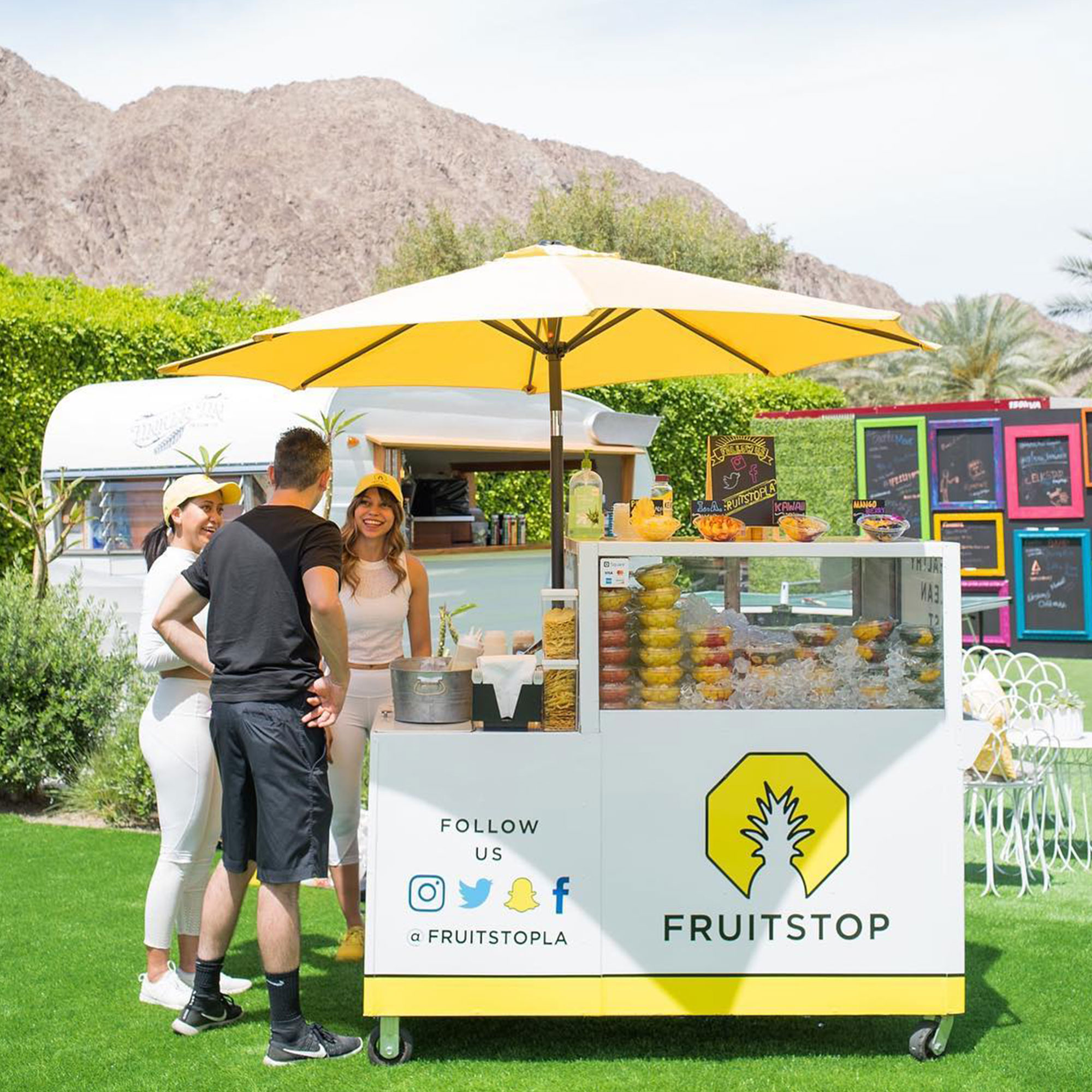 Fruitstop LA Los Angeles Fruit Cart Commercial Wrap