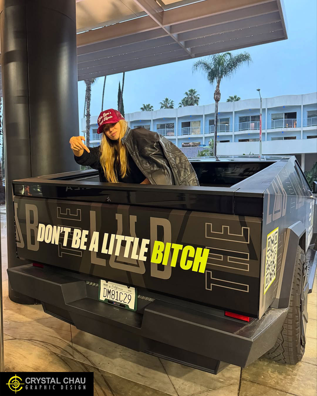 The Lab Athletic Club Commercial Tesla Cybertruck Wrap