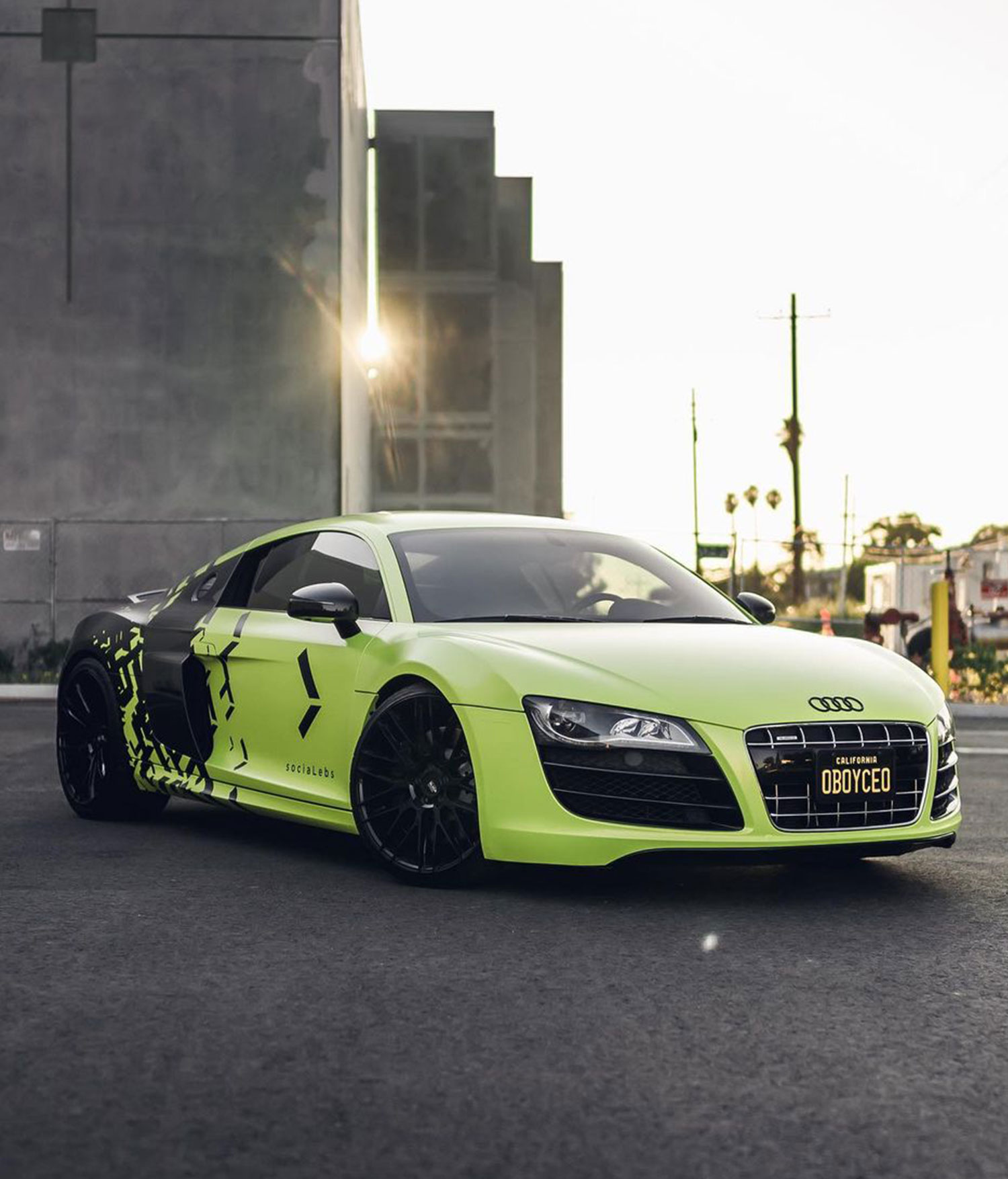 Audi R8 SociaLebs Scatter Half Commercial Wrap