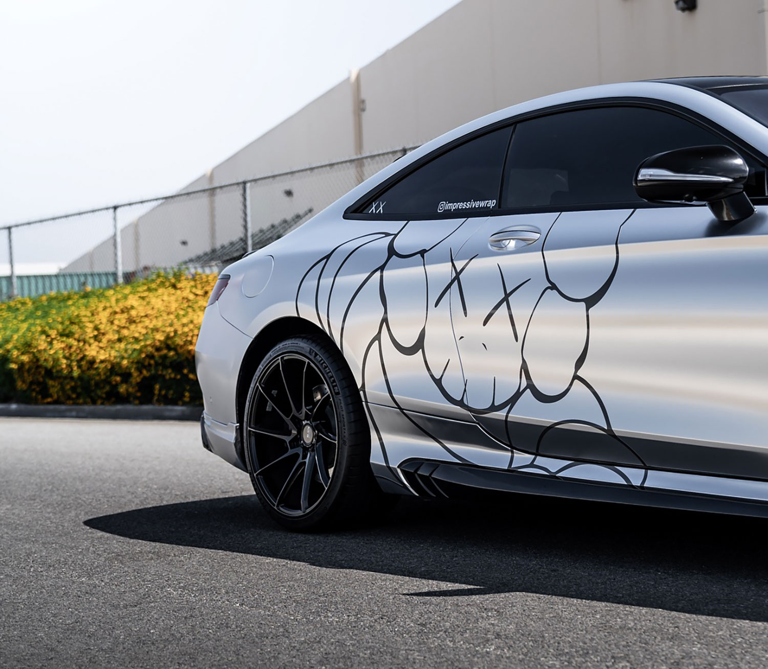 Mercedes AMG S63 Kaws Chrome Wrap