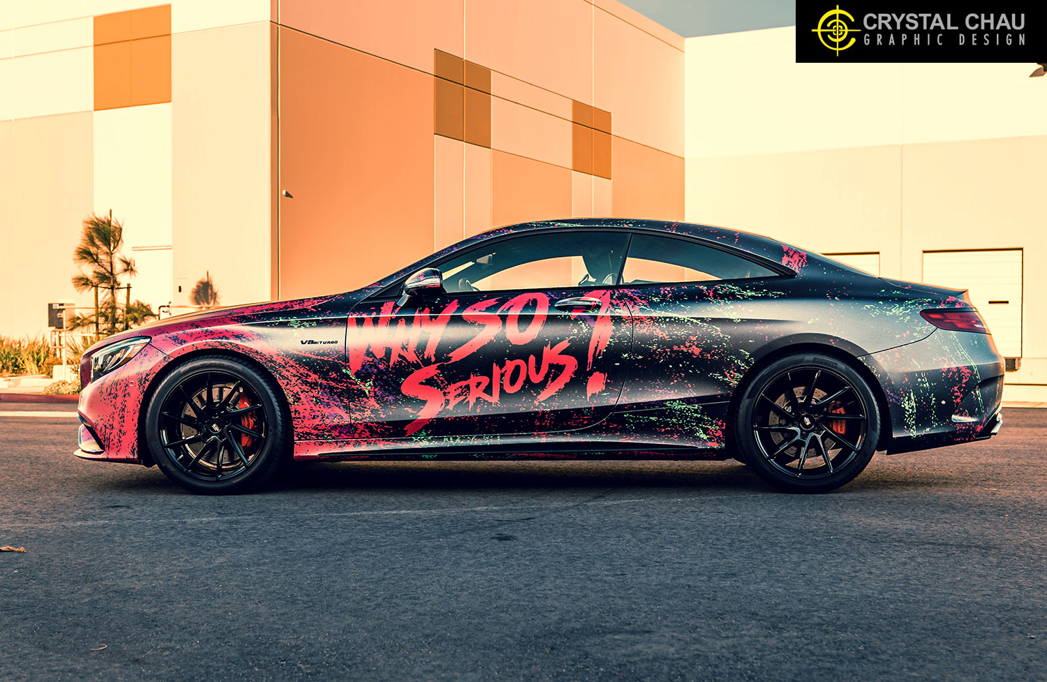 Mercedes S63 AMG Why So Serious Joker Batman