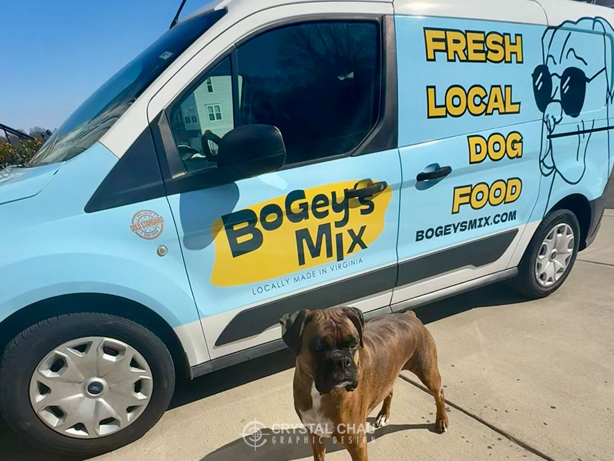 Bogey's Mix Dog Food Commercial Wrap