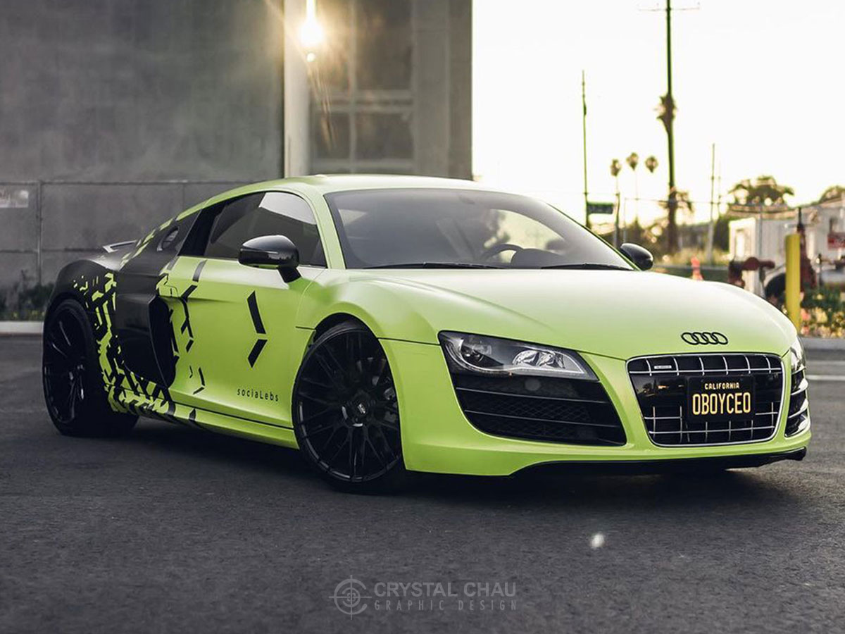 SociaLebs Audi R8 Commercial Wrap