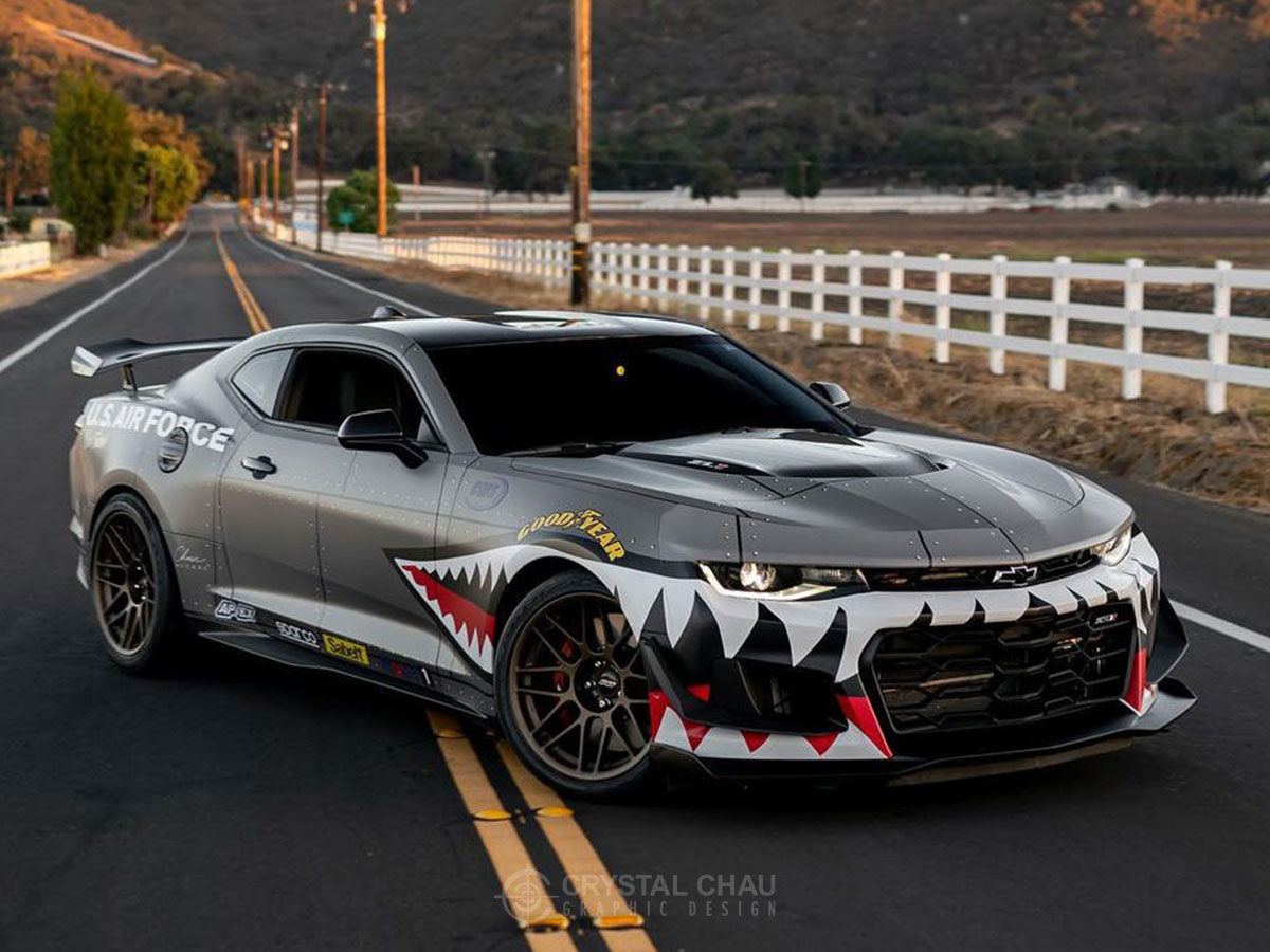 Chevy Camaro ZL1 1LE Fighter Jet Sharkmouth