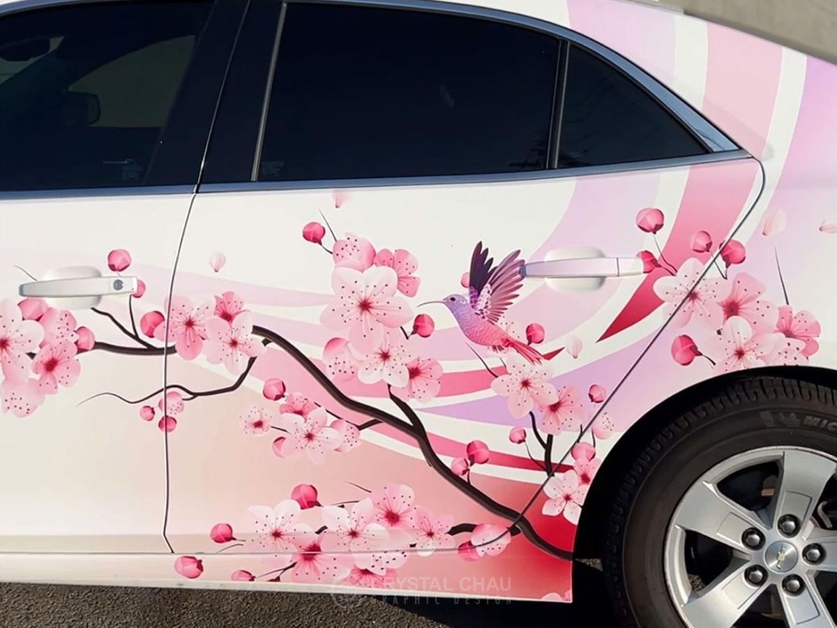 Chevrolet Malibu Cherry Blossom Hummingbirds