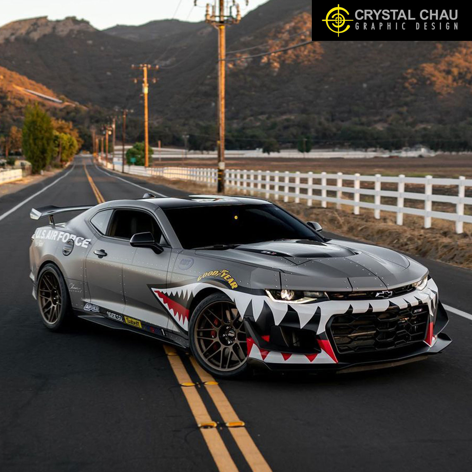 Chevy Camaro ZL1 1LE Sharkmouth