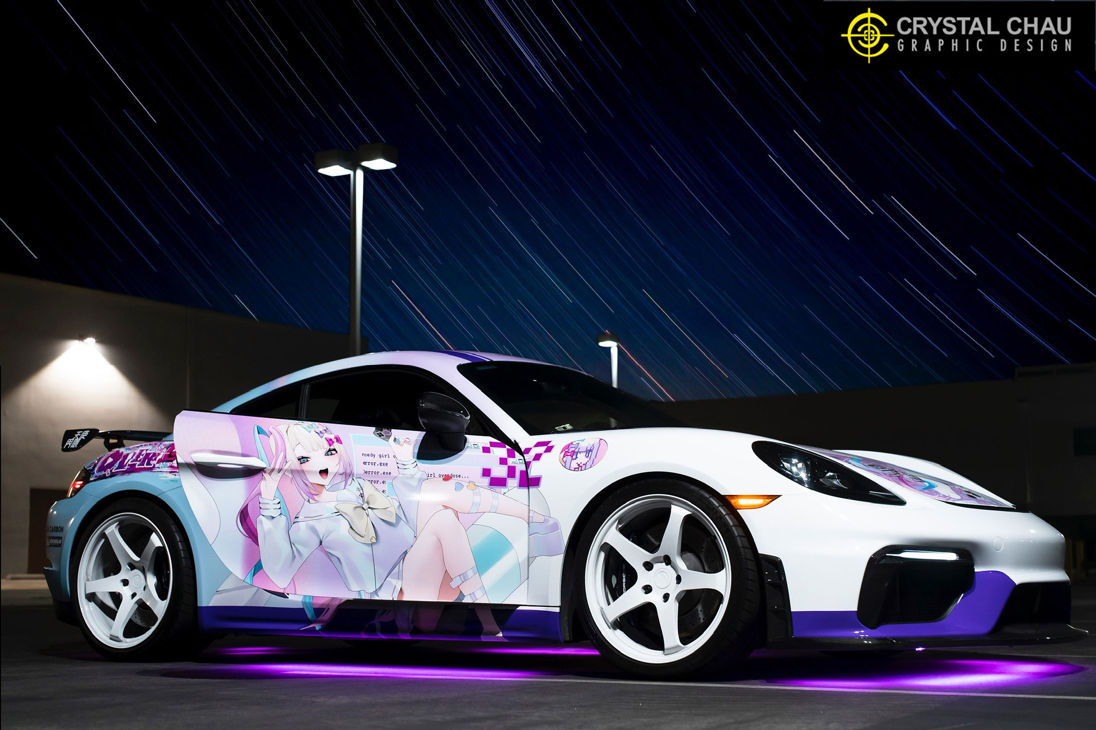 Porsche Cayman GT4 Needy Girl Overdose Itasha
