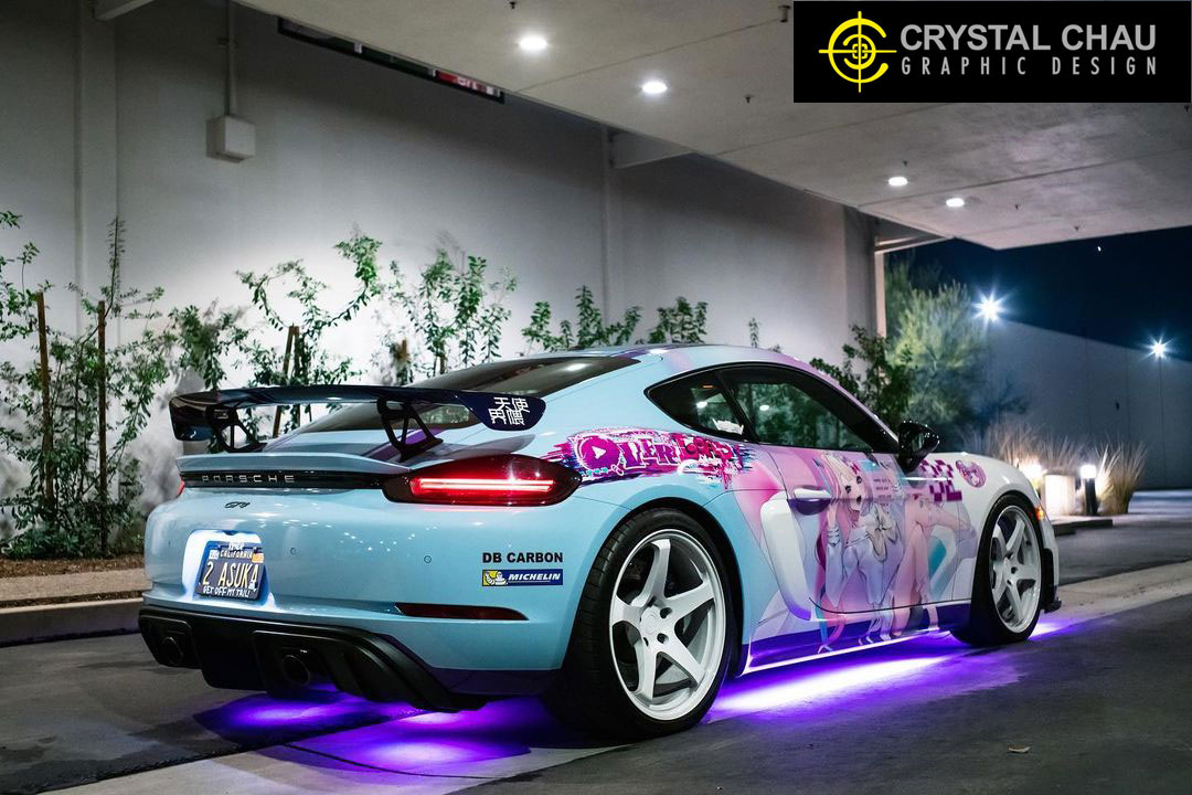 Porsche Cayman GT4 Needy Girl Overdose Itasha