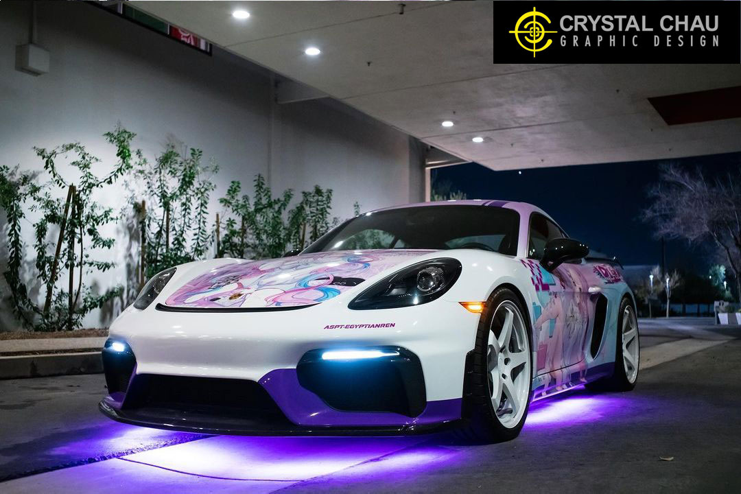 Porsche Cayman GT4 Needy Girl Overdose Itasha