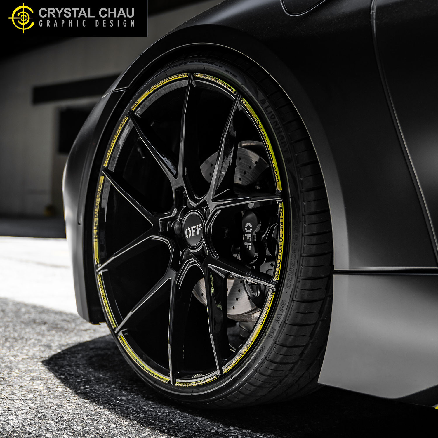 BMW i8 Off-White Caution Tape