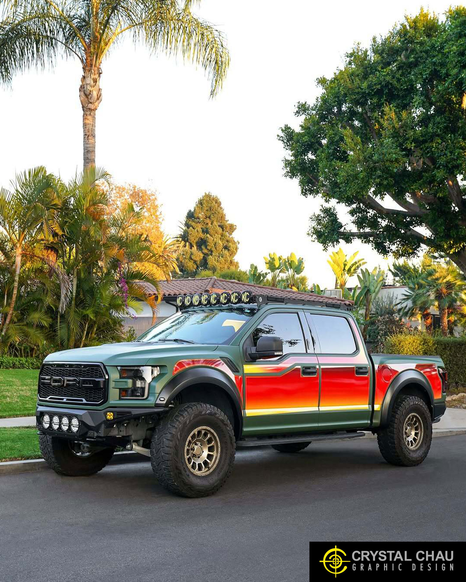 Ford F150 Raptor Sunset Decals