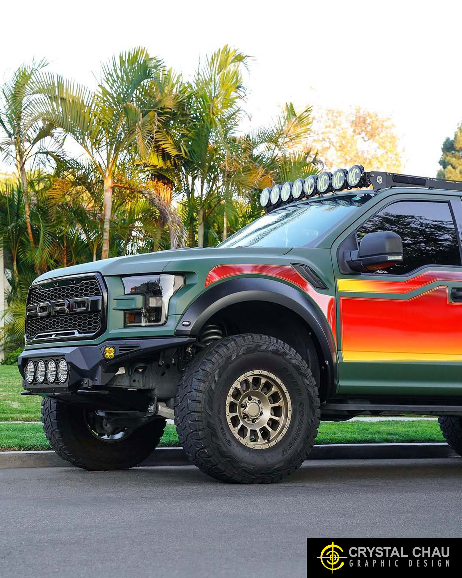Ford F150 Raptor Sunset Decals