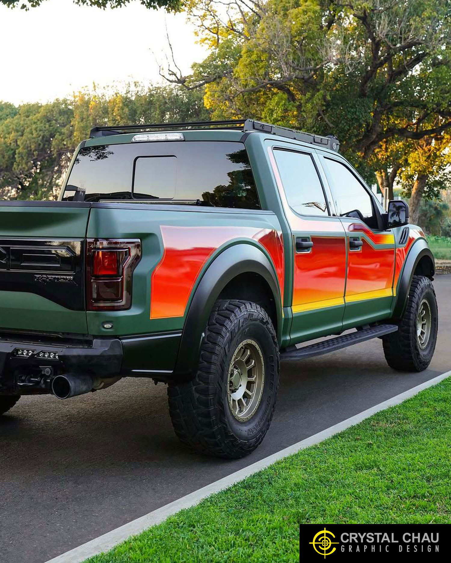 Ford F150 Raptor Sunset Decals