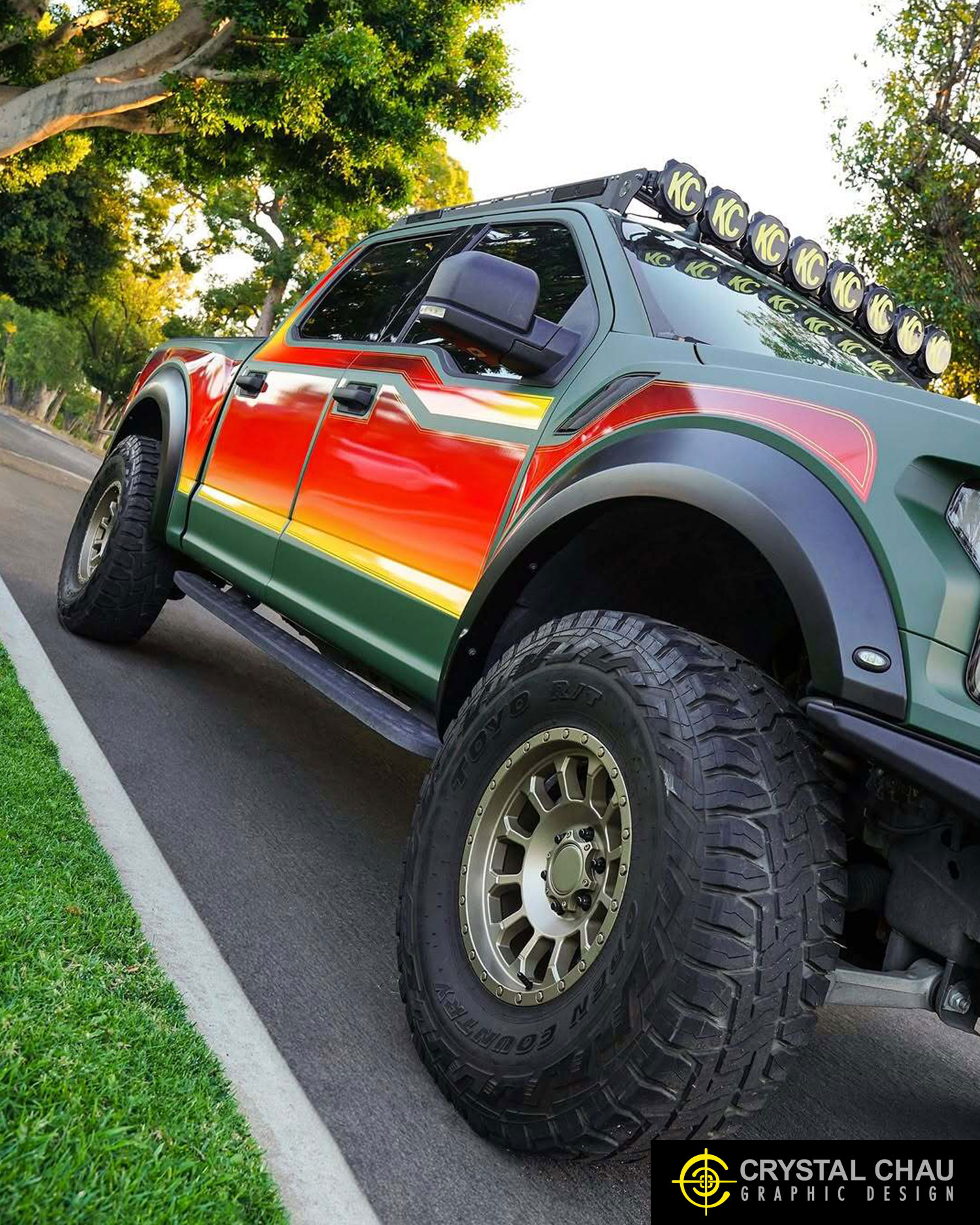 Ford F150 Raptor Sunset Decals