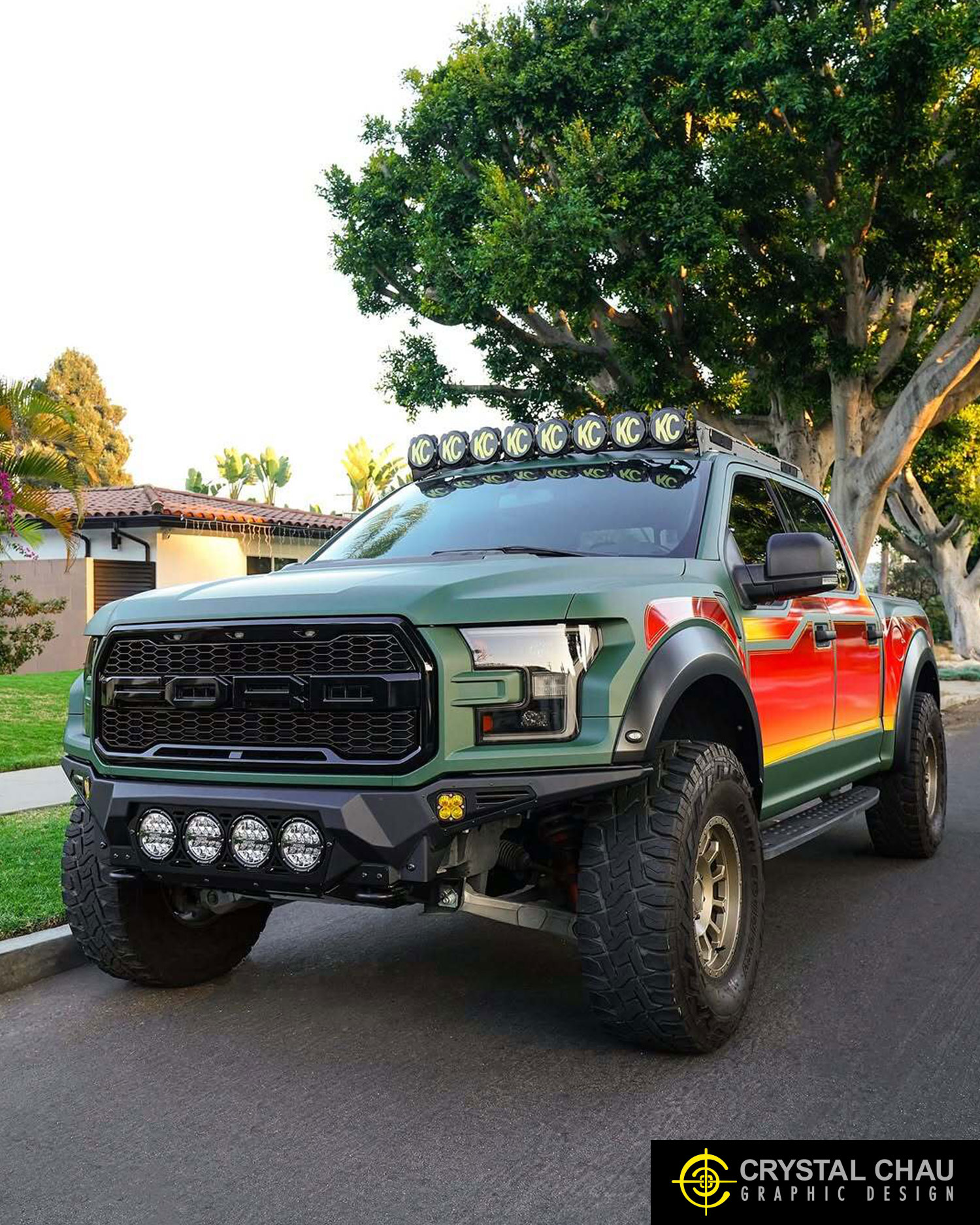 Ford F150 Raptor Sunset Decals