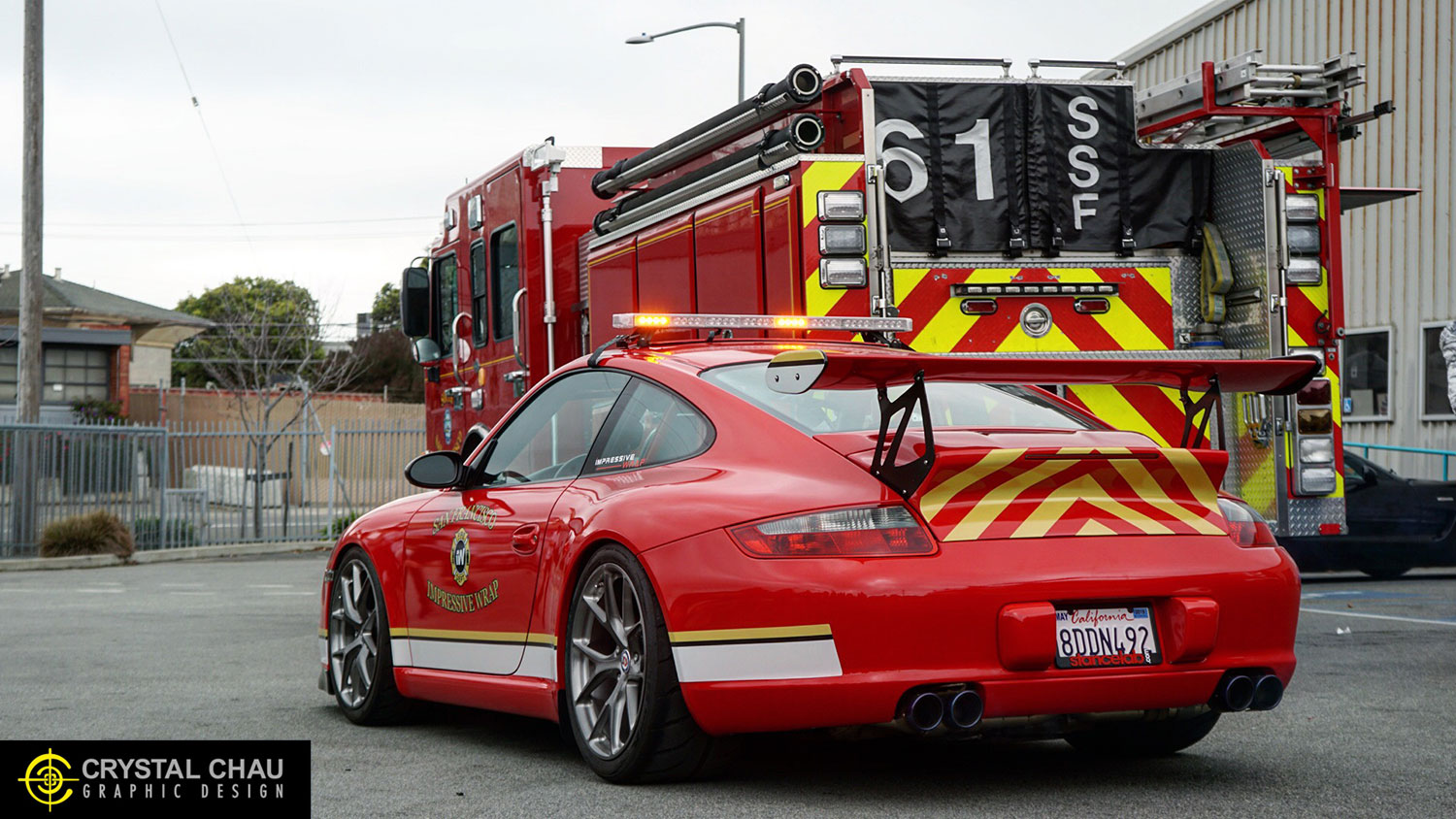 Porsche 997 GT3 Fire Truck San Francisco FD
