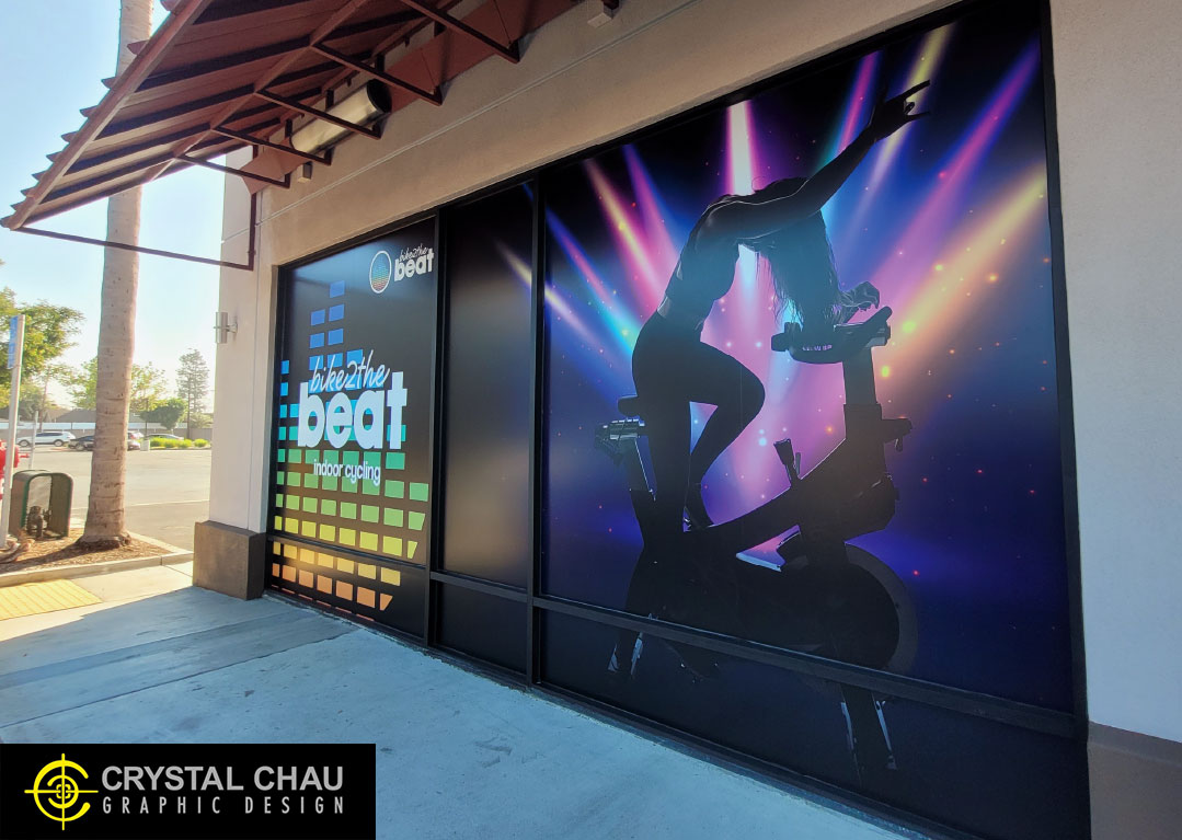 Bike 2 The Beat Indoor Cycling Window Wrap